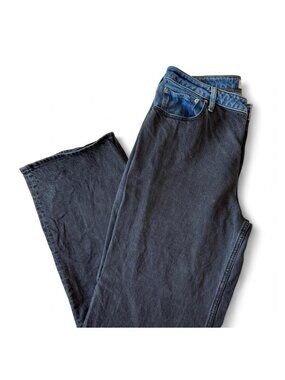 *NWOT* Abercrombie & Fitch | Curve Love 90s Relaxed High Rise black navy Jeans